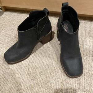 Crown Vintage Black Ankle Booties